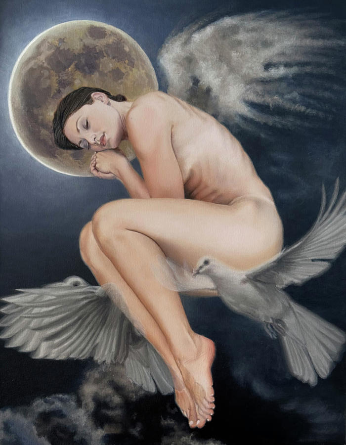 Sleep Like an Angel Painting by Vlasta Smola