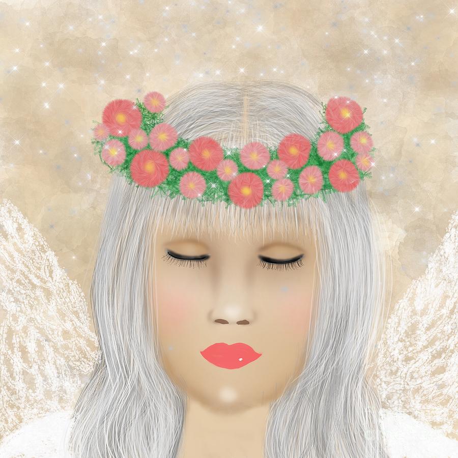 Sleeping angel  Digital Art by Elaine Hayward