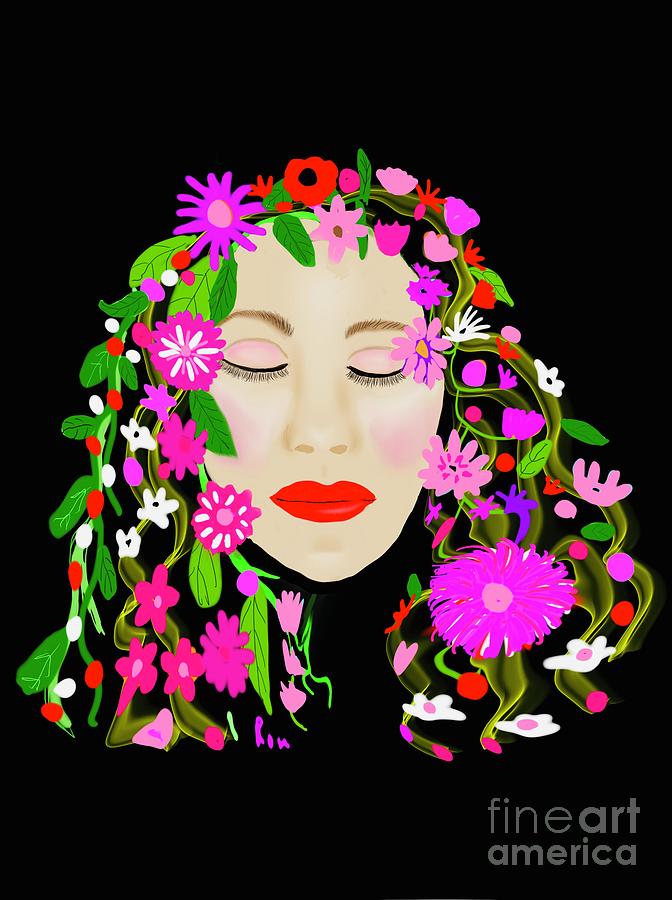 Sleeping beauty  Digital Art by Elaine Hayward