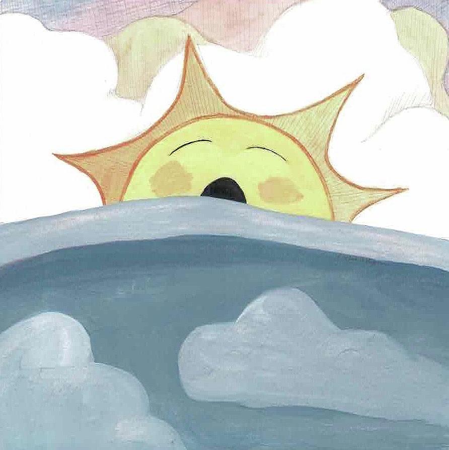 Sun Painting - Sleeping In The Clouds by Rachel Osteyee