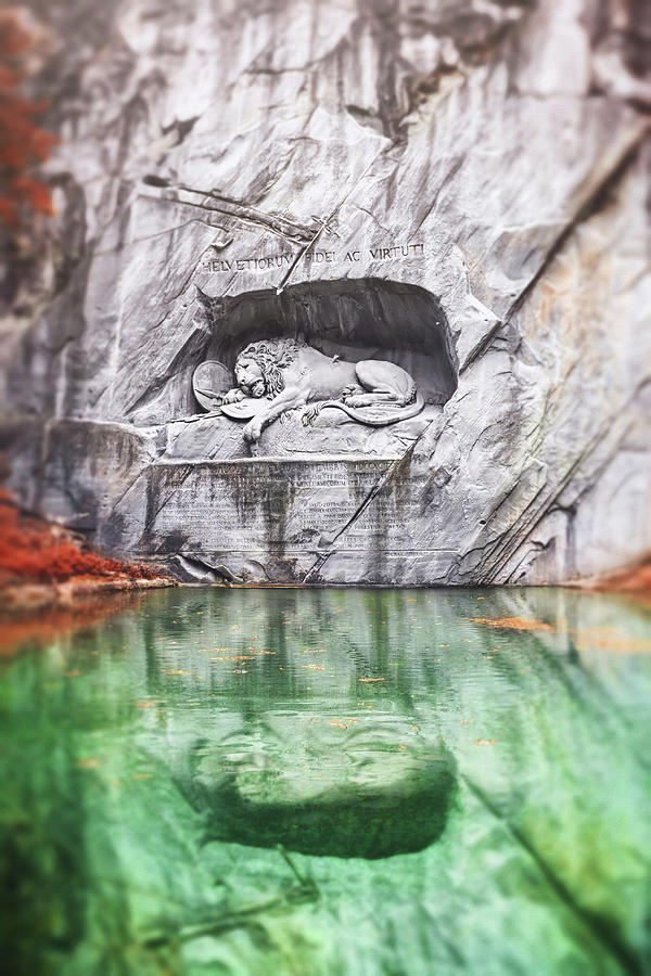 Sleeping Lion of Lucerne Switzerland  Photograph by Carol Japp