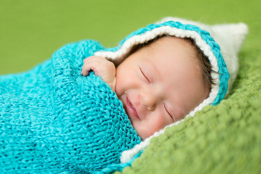 Sleeping newborn girl Photograph by Ali Johnson Photography