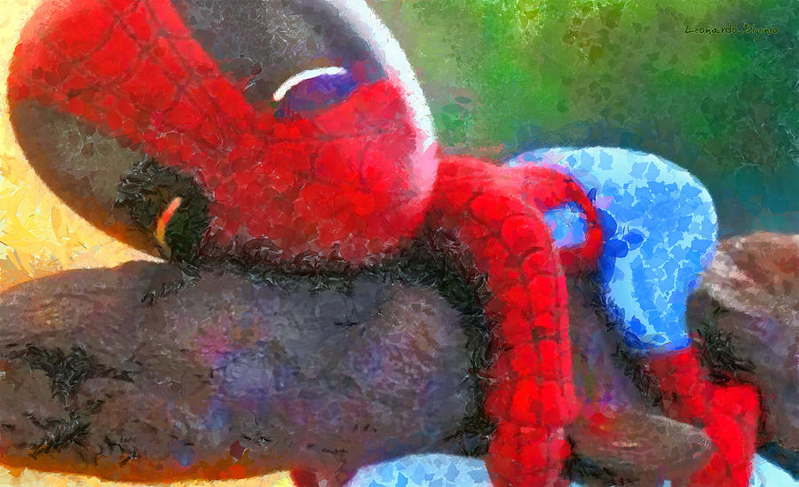 Sleeping Spider - PA Painting by Leonardo Digenio - Fine Art America