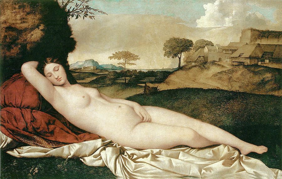 Sleeping Venus 1510 Painting by Giorgione