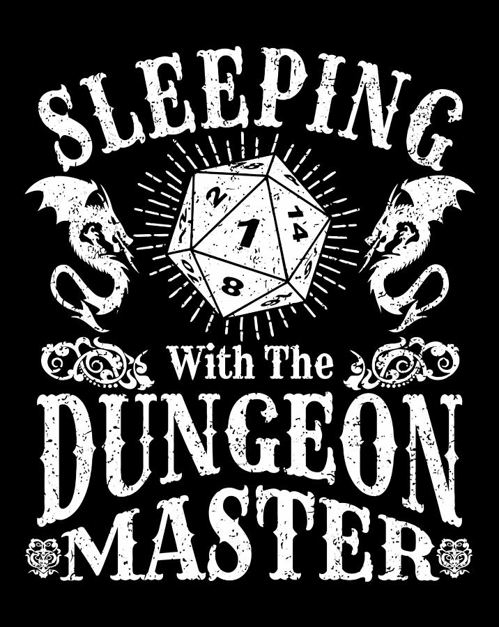 Sleeping With The Dungeon Dragons Master Funny Digital Art by Jessika Bosch