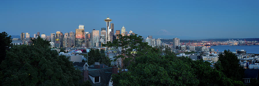 Seattle Skyline Photograph - Sleepless Nights by Tim Perry