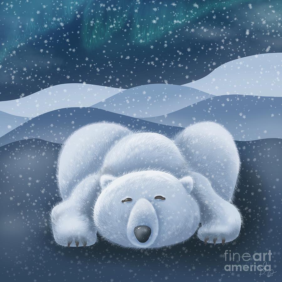 Sleepy Bear Digital Art by Sandra Parlow