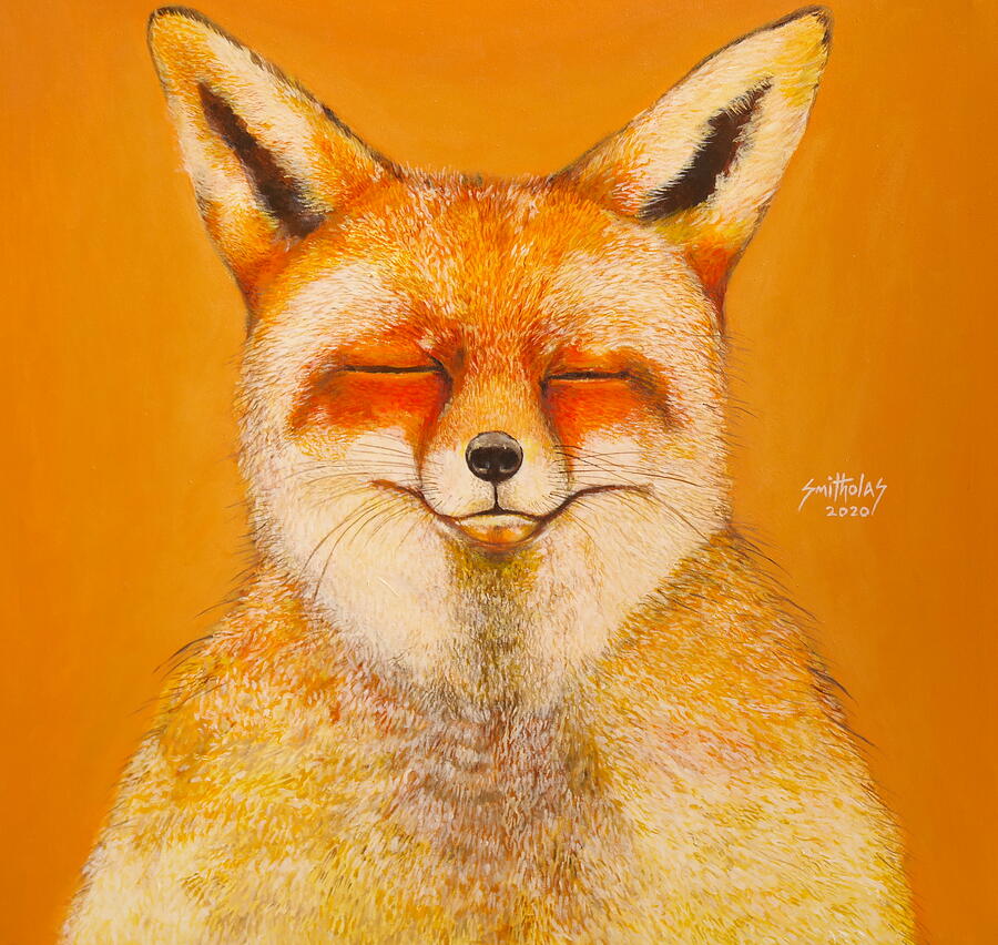 Sleepy Fox is Sleepy Painting by Olaoluwa Smith