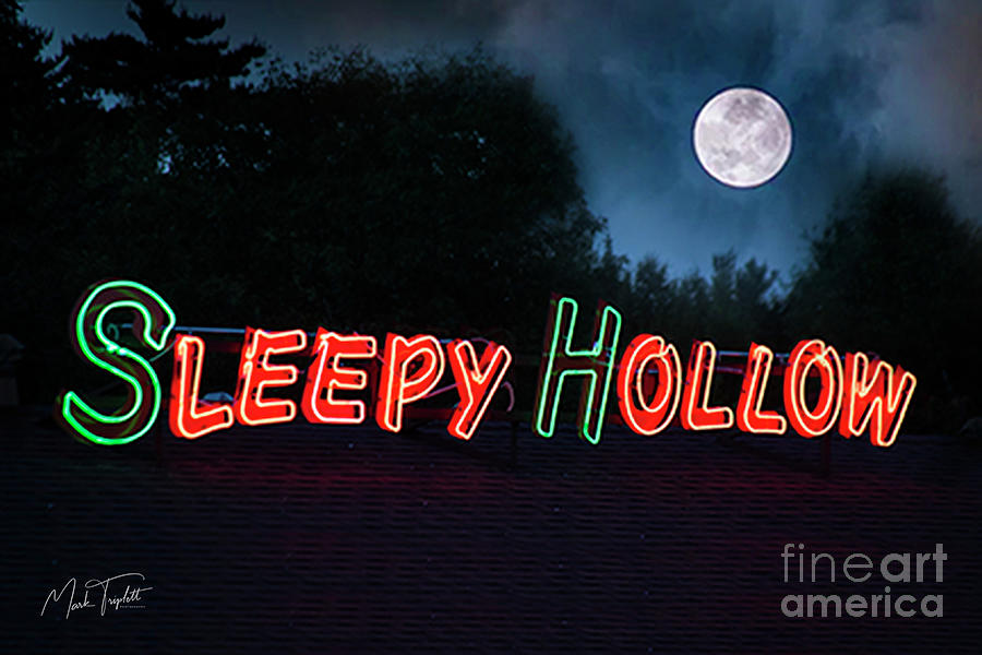 Sleepy Hollow and Full Moon Photograph by Mark Triplett