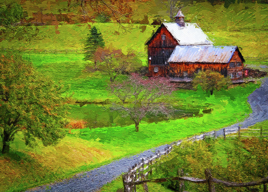 Fall Painting - Sleepy Hollow Farm by Dan Sproul
