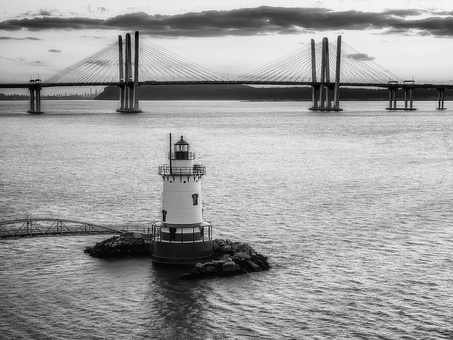 Sleepy Hollow Lighthouse BW Photograph by Susan Candelario Sleepy Hollow Lighthouse BW Photograph by Susan Candelario