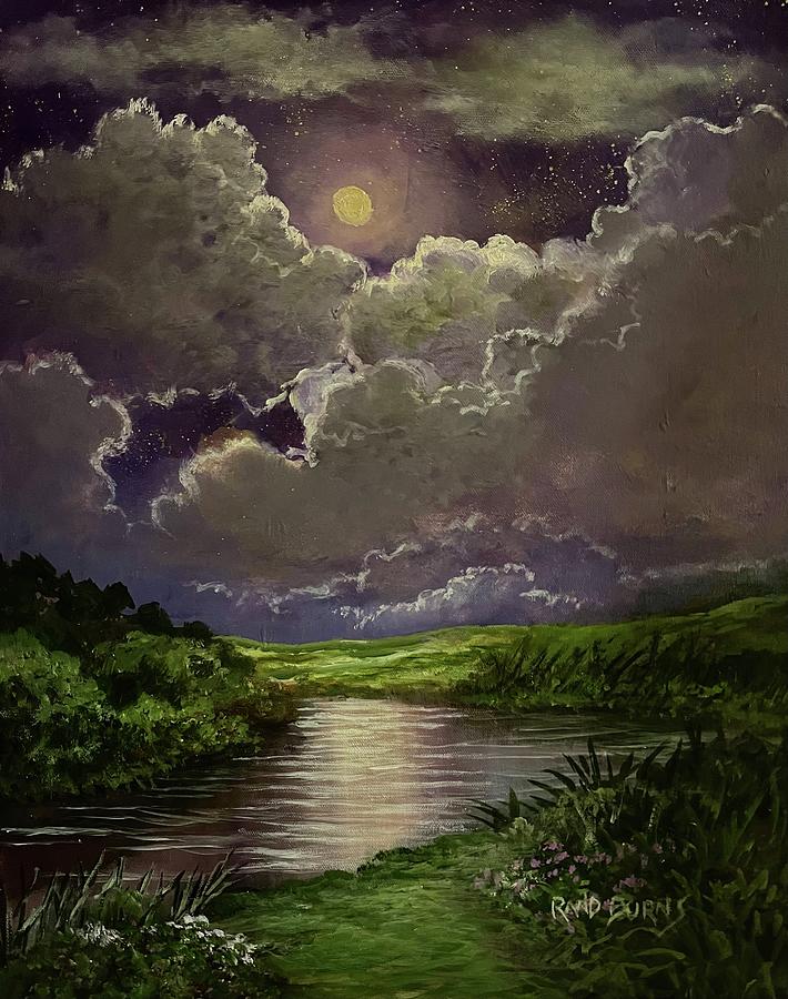 Sleepy River Painting by Rand Burns