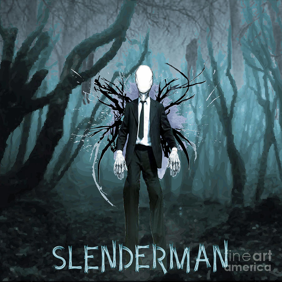 Slenderman Mixed Media by John D'Amelio