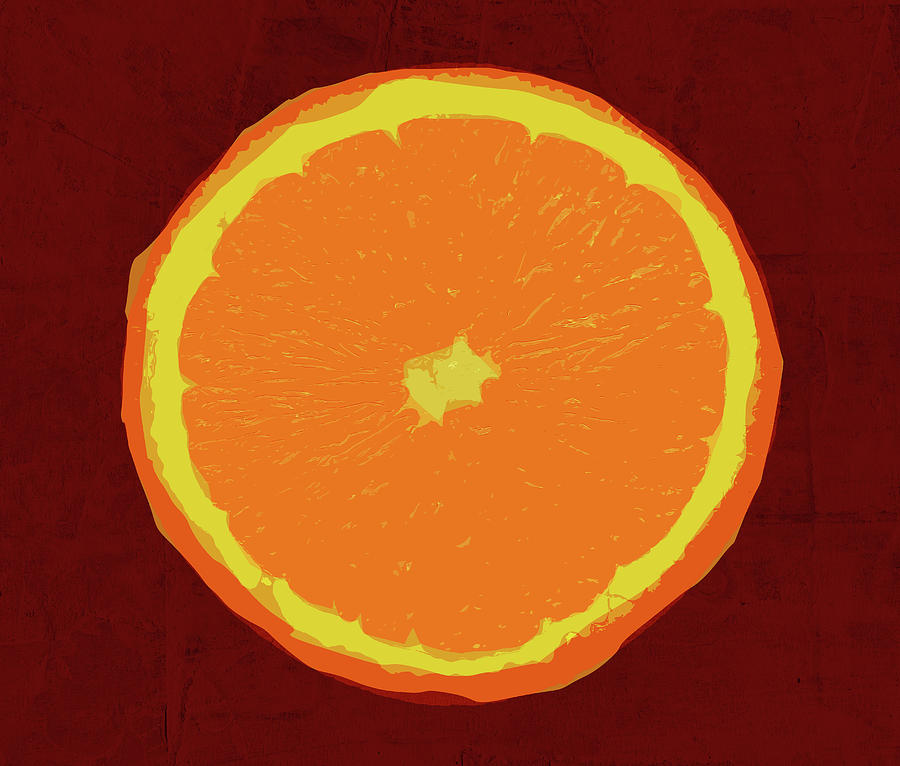Sliced Orange Digital Art by Dan Sproul