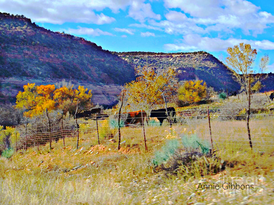 Slim pickins in the Fall Digital Art by Annie Gibbons