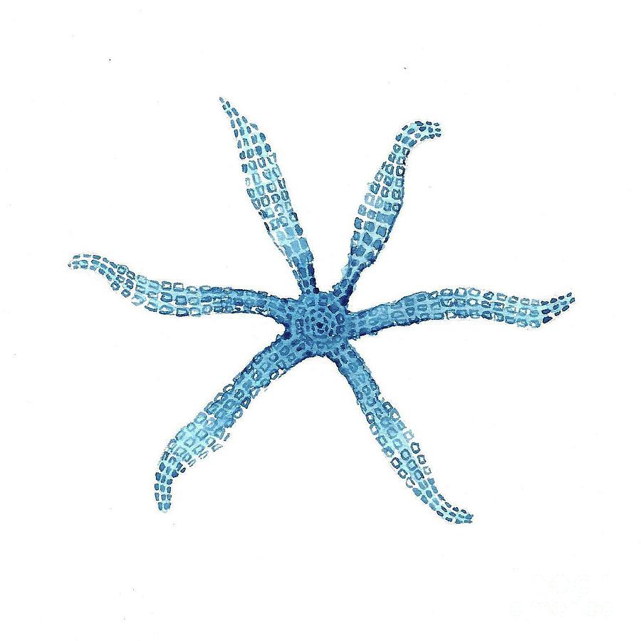 Slim Starfish Painting by Lucia Stewart