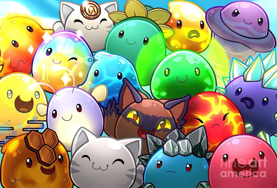 Slime rancher 2artscale500x Painting by Francesca Kieran - Fine Art America