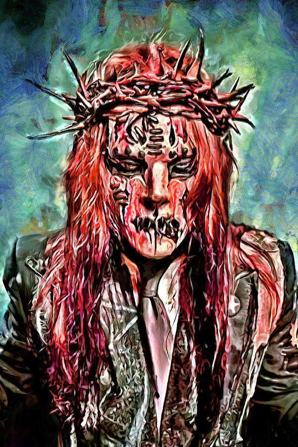 Slipknot Digital Art - Slipknot Joey Jordison Tribute Art Sulfur by James West by The Rocker