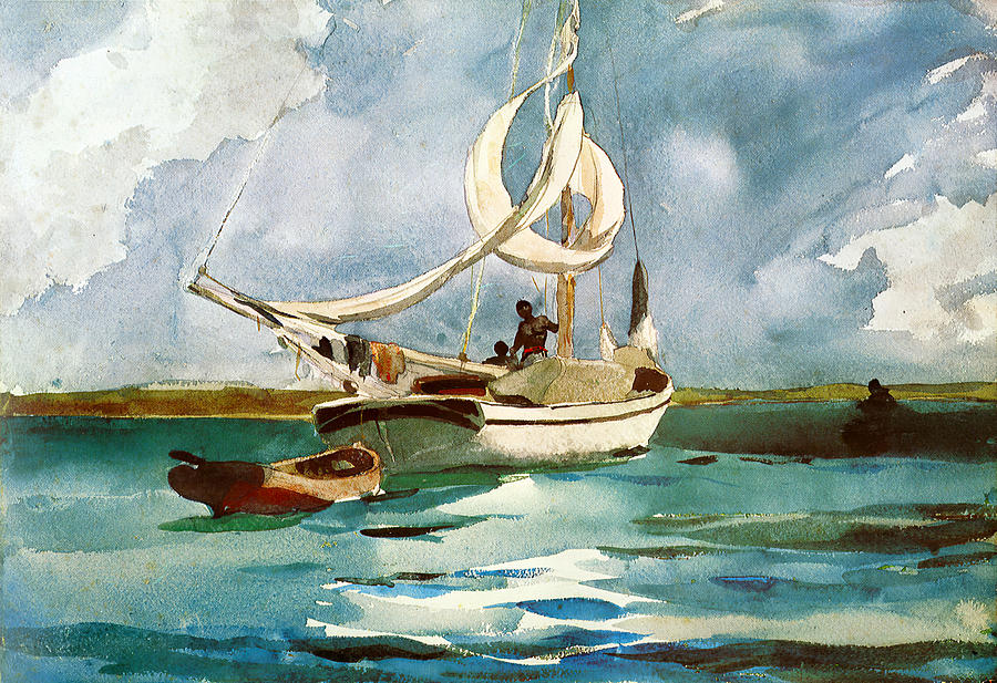 Sloop Bermuda 1899 Painting by Winslow Homer
