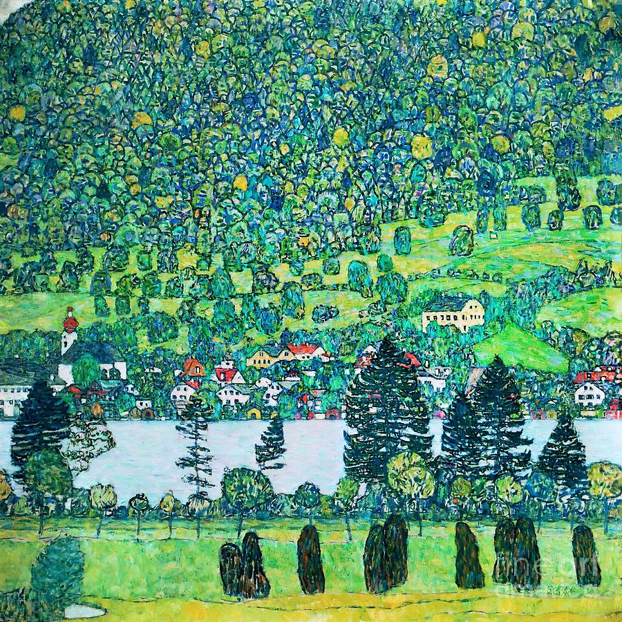 Slope in a Forest on Attersee Lake Painting by Gustav Klimt