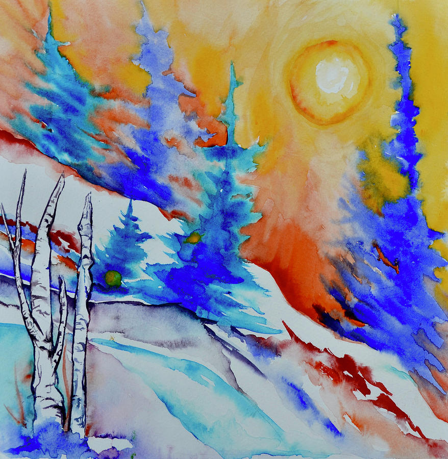 Slopes Painting by Beverley Harper Tinsley