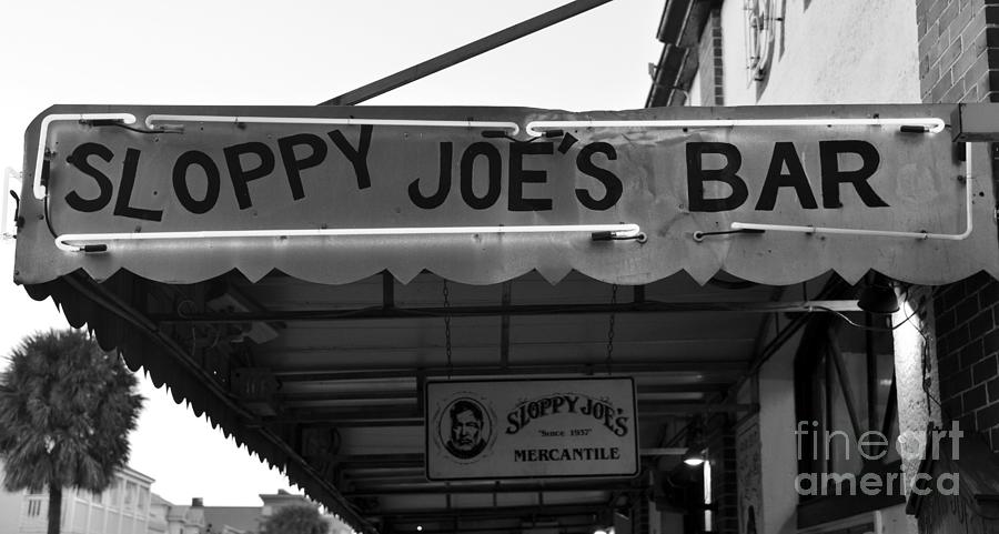 Sloppy Joes Bar sign Photograph by David Lee Thompson