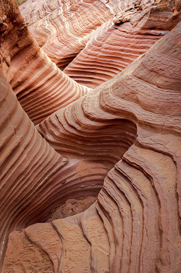 Slot Canyon Stripes Photograph by Laura Hedien
