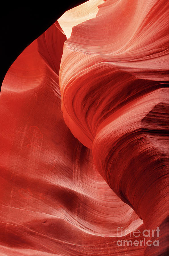 Slot Canyon Swirls Corkscrew  Or Upper Antelope Arizon Photograph by Dave Welling