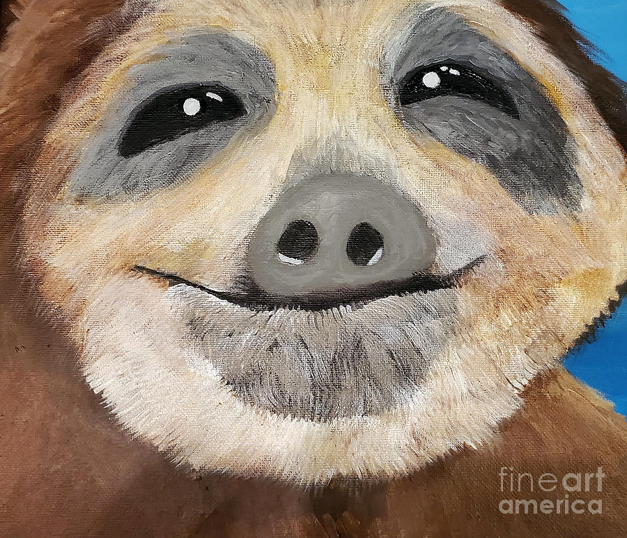 Sloth Face Painting by Cindys Creative Corner