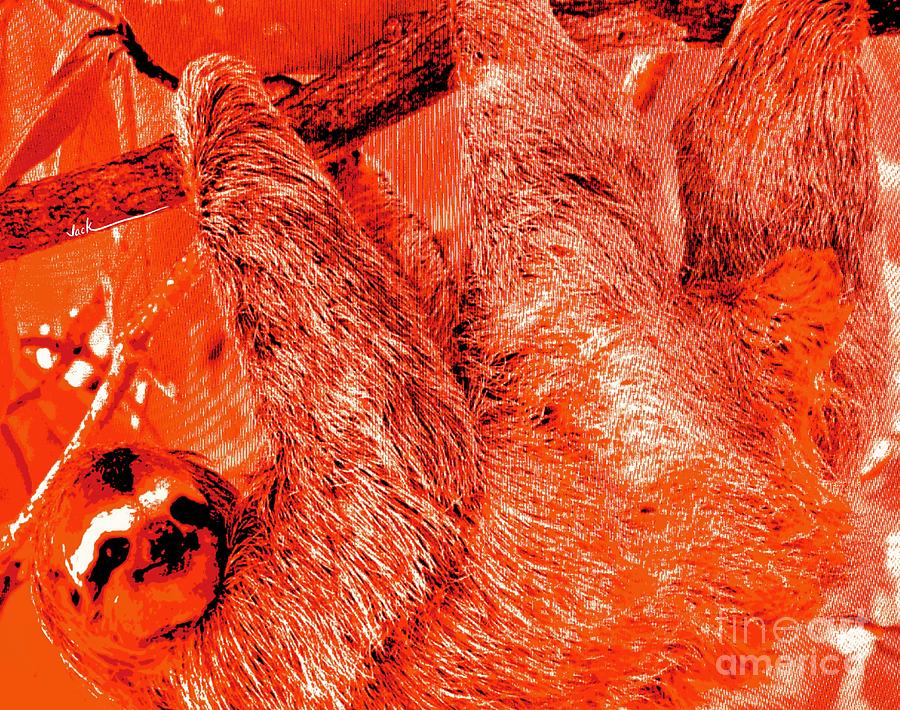 Sloth Painting - Sloth by Jack Bunds Sloth Painting - Sloth by Jack Bunds