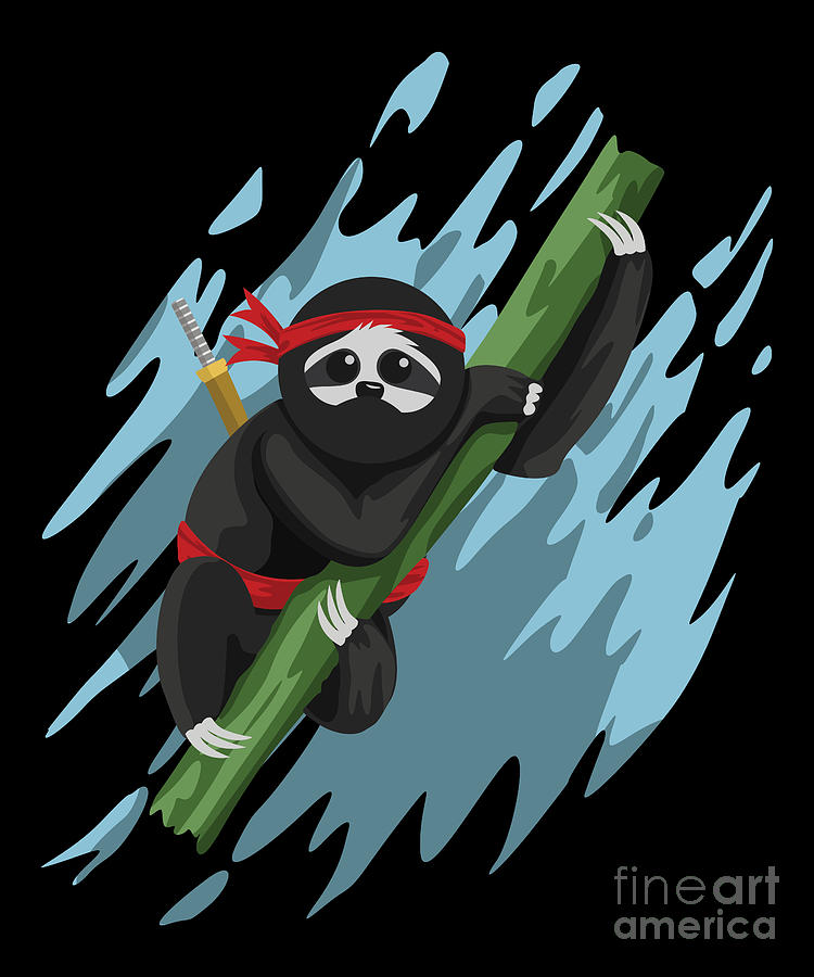 Sloth Ninja Water by Shir Tom