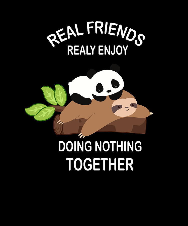 Sloth Panda - Friends Don't Let Friends Do Silly Thing Alone