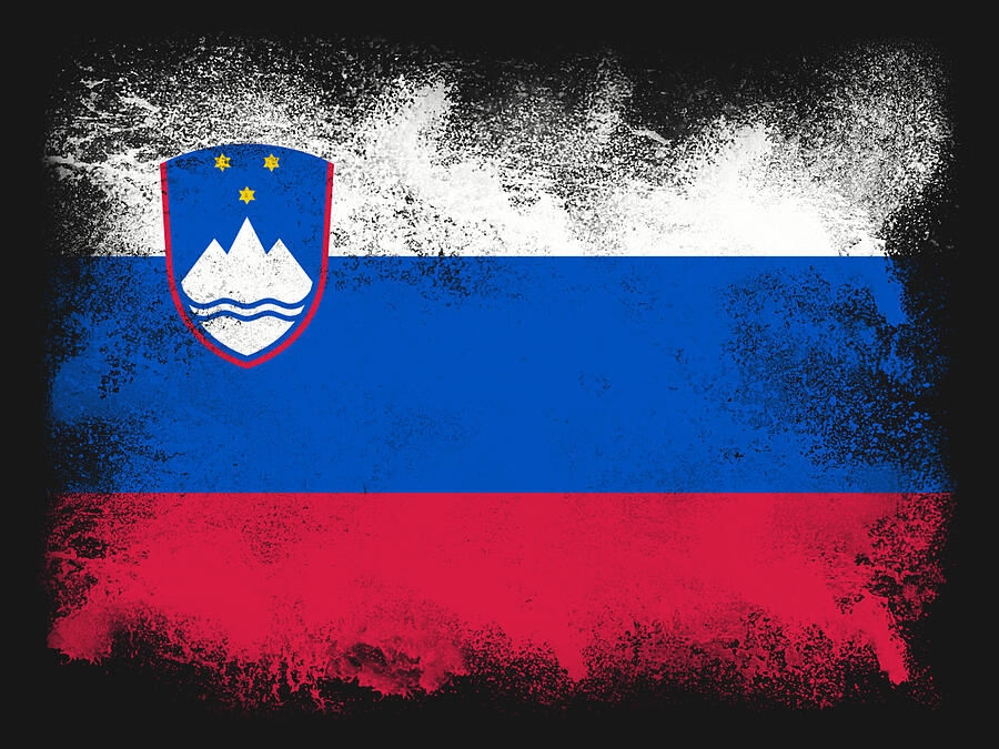 Slovenia Flag Digital Art