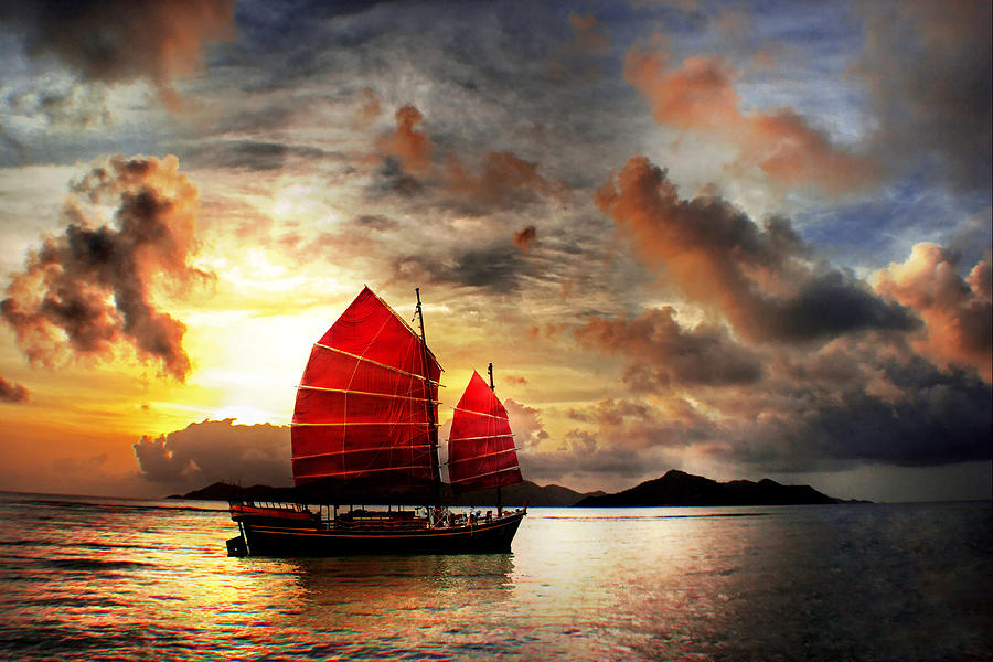 Slow Boat to China Digital Art by Claudia McKinney