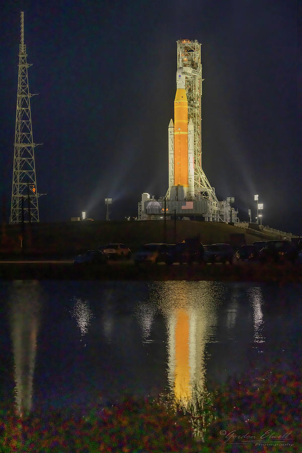 Space Photograph - SLS on the pad by Gordon Elwell