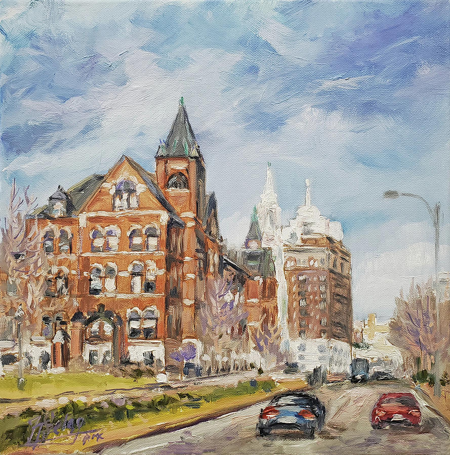 SLU - Grand Boulevard, St.Louis Painting by Irek Szelag