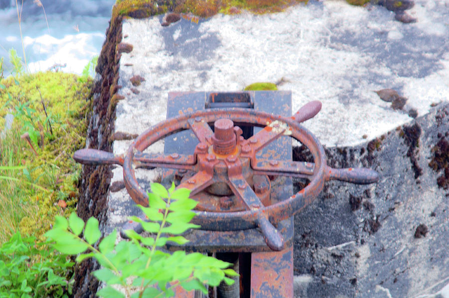 Sluice Gate Wheel Photograph by John Hughes - Fine Art America