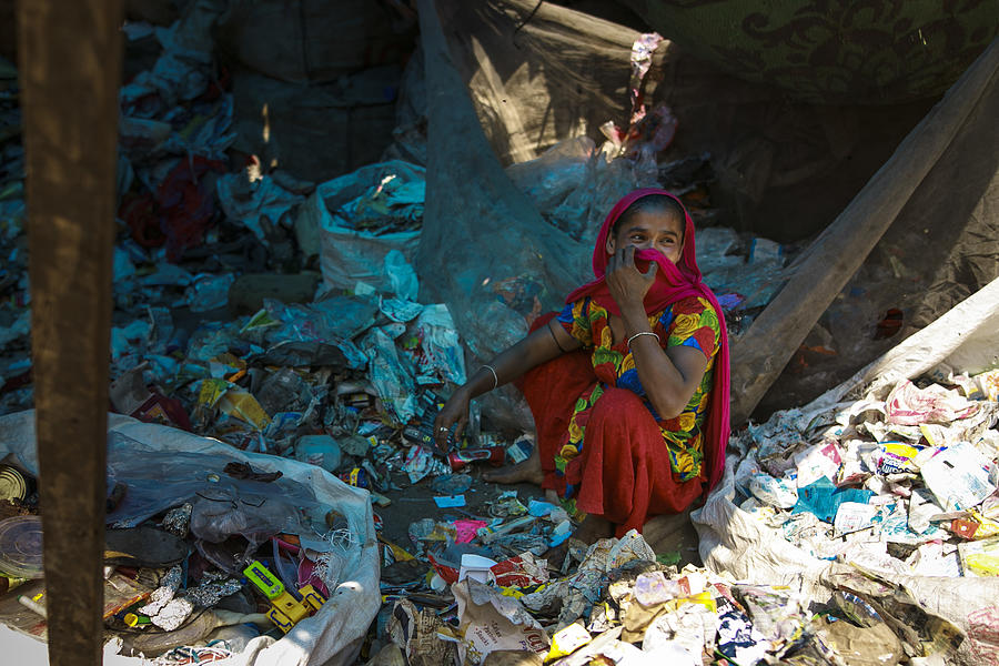 Slum in India Photograph by Michael Gottschalk