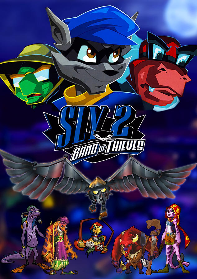 Sly 2 Of Thieves Klaww Gang Poster Girl Painting By White Palmer | Fine ...