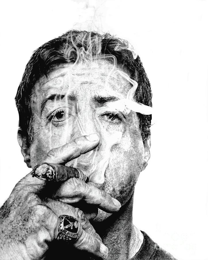 Sly Drawing by Mark Eliason Sly Drawing by Mark Eliason