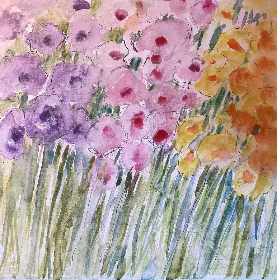 Small Bouquet Painting by Donna Eaton