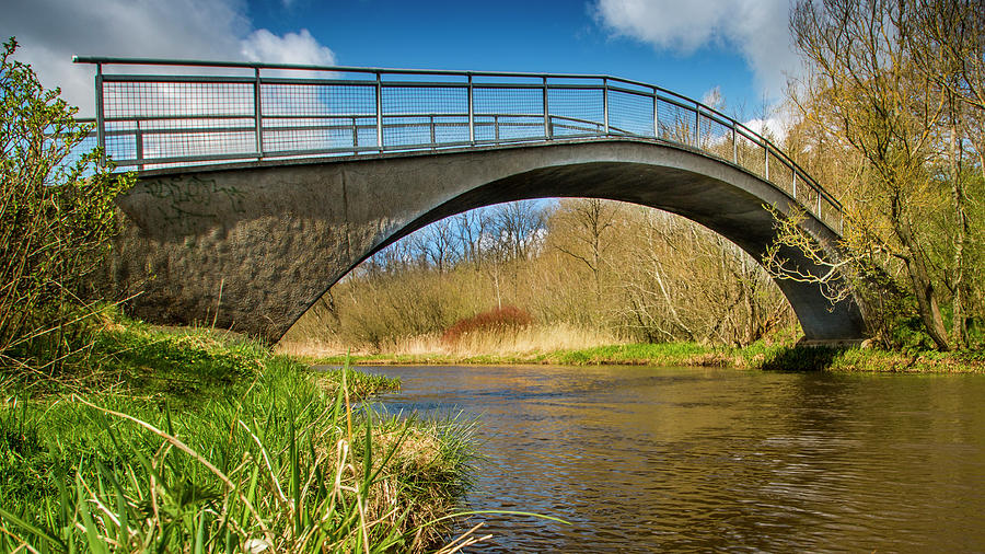 Small bridge over a river on a nice summer day Photograph by Karlaage Isaksen