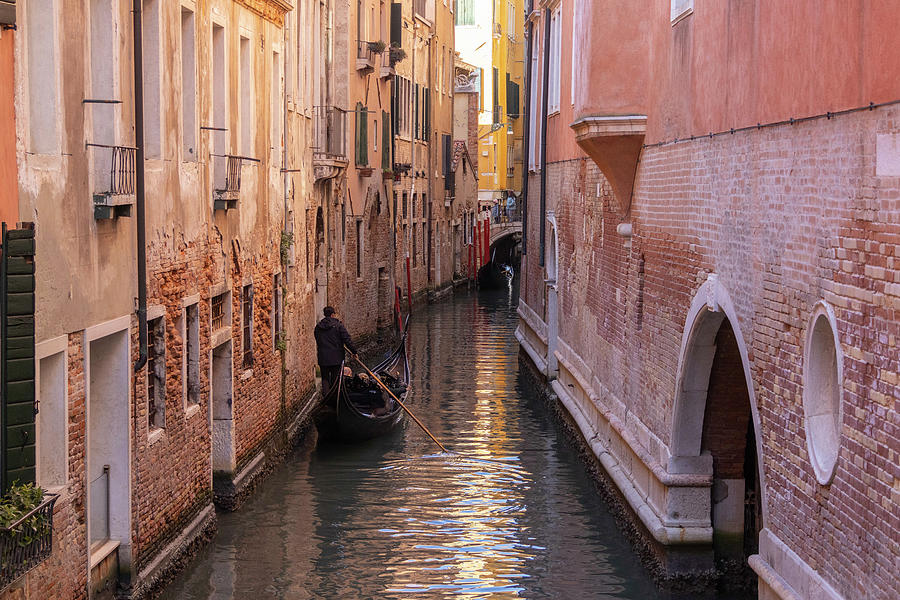 Small canal in Venice Photograph by Pietro Ebner