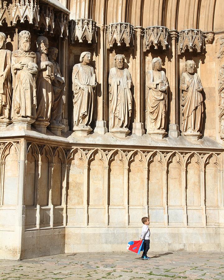 City Photograph - Small Child In Front Of A Church by Robert Friedrich