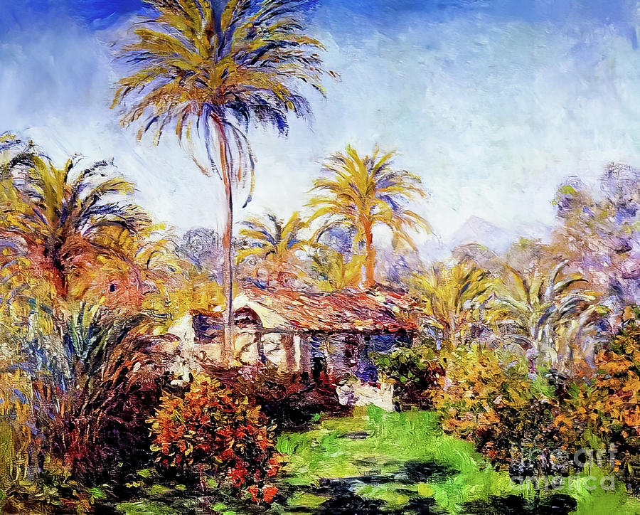 Small Country Farm in Bordighera by Claude Monet 1884 Painting by Claude Monet