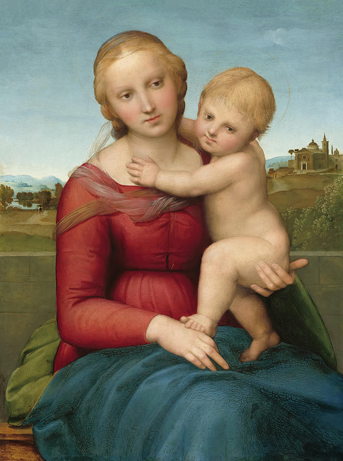 Small Cowper Madonna By Raphael Painting