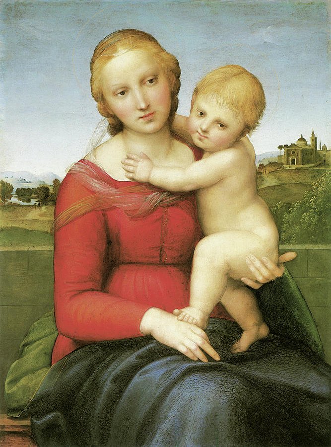 Small Cowper Madonna Painting by Raphael