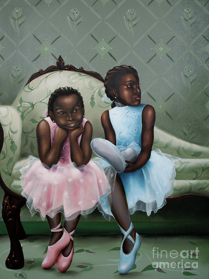 Small Dancers Painting by Clement Bryant