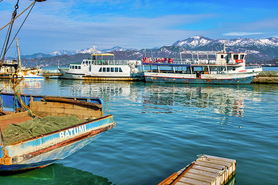 Small dock in Batumi Photograph by Fabrizio Troiani