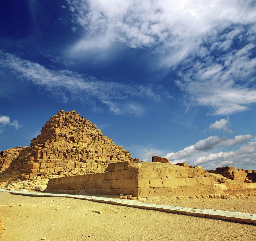 small egypt pyramid in Giza Photograph by Mikhail Kokhanchikov